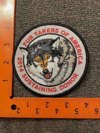 Fur Takers of America 2014 Sustaining Donor Patch